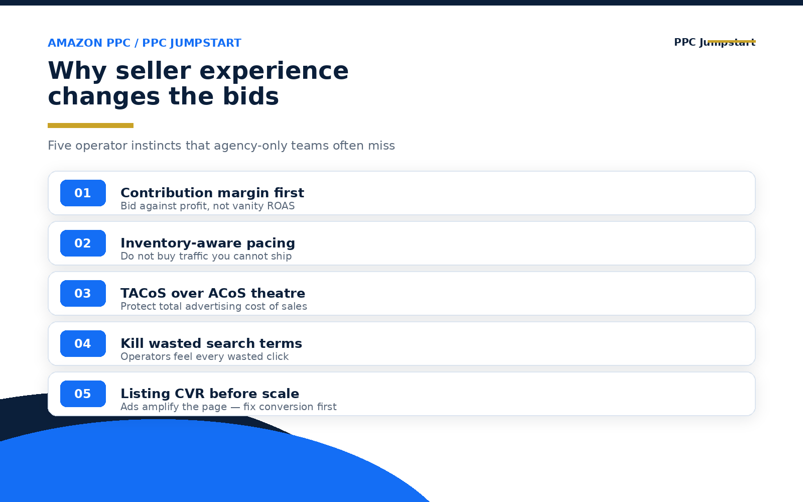Infographic: why seller experience changes Amazon PPC bids
